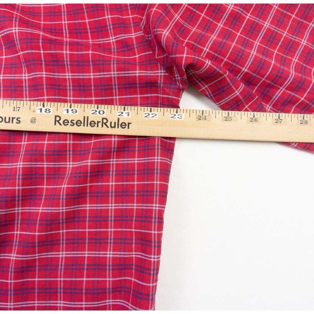 Brooks Brothers Shirt Mens Medium Red Button Down Oxford OCBD Check Preppy 346‎ - Picture 7 of 9
